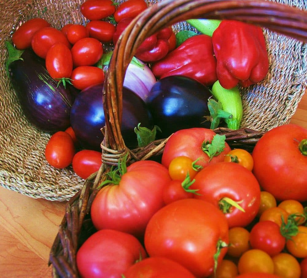 Morning harvest baskets